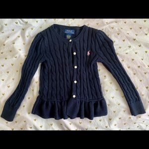 Polo Ralph Lauren cable knit peplum sweater